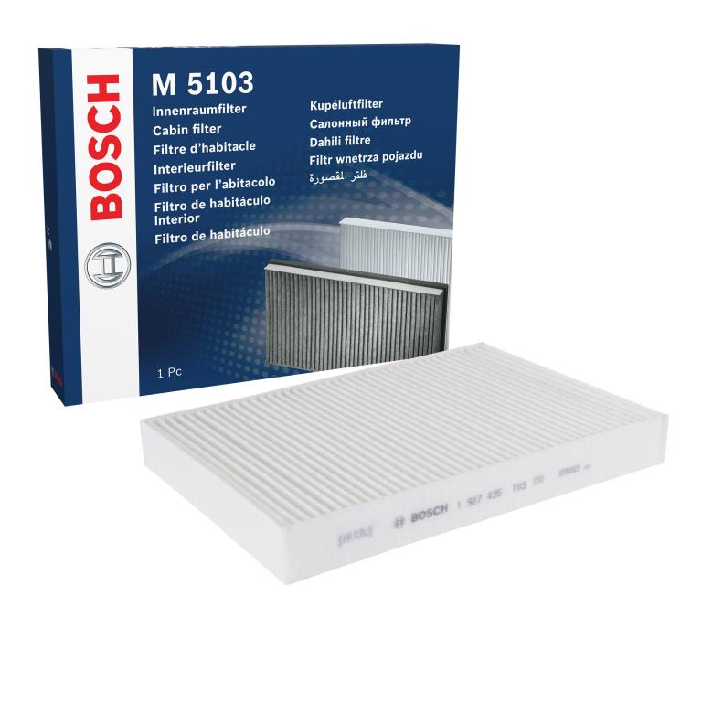Filtre d'habitacle (Filtre à pollen) BOSCH M5103 - ref. 1 987 435 103