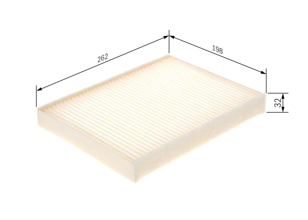 Filtre d'habitacle (Filtre à pollen) BOSCH M5120 - ref. 1 987 435 120