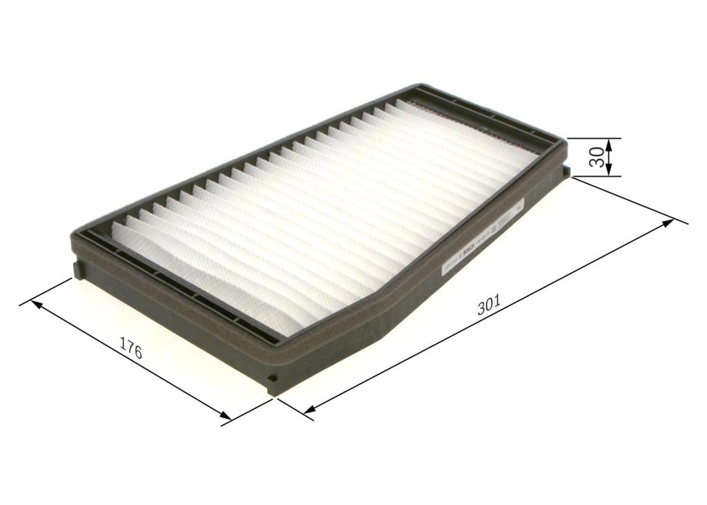 Filtre d'habitacle (Filtre à pollen) BOSCH M5122 - ref. 1 987 435 122