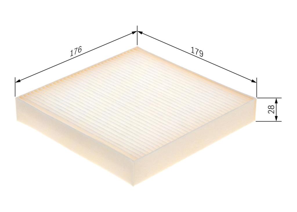 Filtre d'habitacle (Filtre à pollen) BOSCH M5134 - ref. 1 987 435 134
