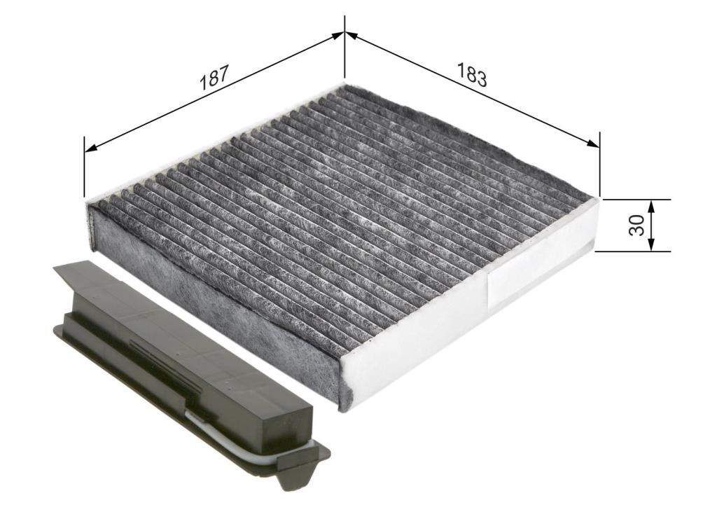 Filtro, aire habitáculo BOSCH R5501 - ref. 1 987 435 501