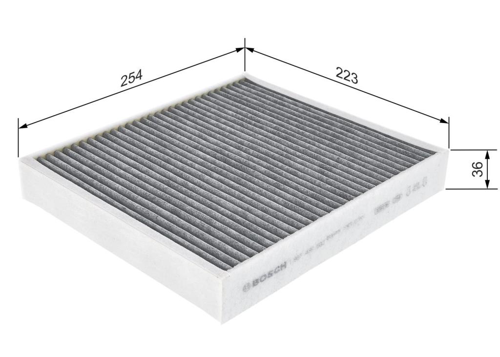 Filtre d'habitacle (Filtre à pollen) BOSCH R5502 - ref. 1 987 435 502
