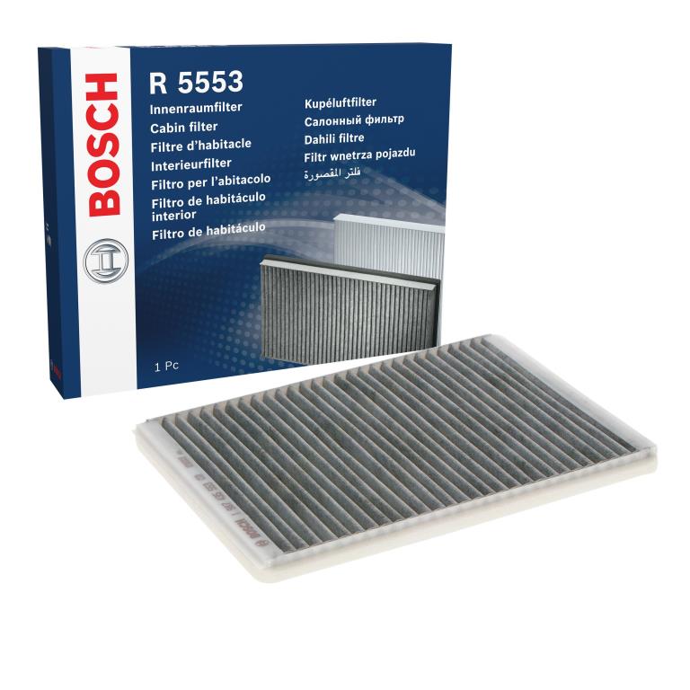 Filtre d'habitacle (Filtre à pollen) BOSCH R5553 - ref. 1 987 435 553