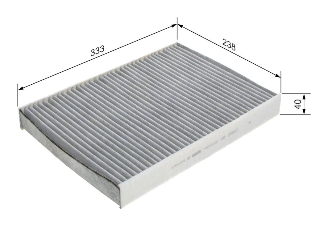Filtre d'habitacle (Filtre à pollen) BOSCH R5559 - ref. 1 987 435 559