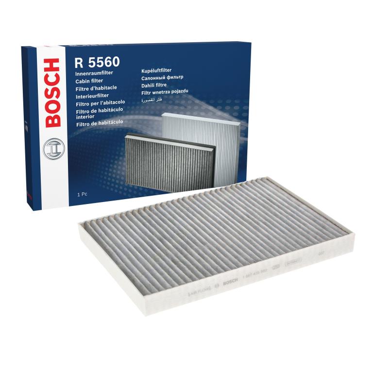 Filtre d'habitacle (Filtre à pollen) BOSCH R5560 - ref. 1 987 435 560