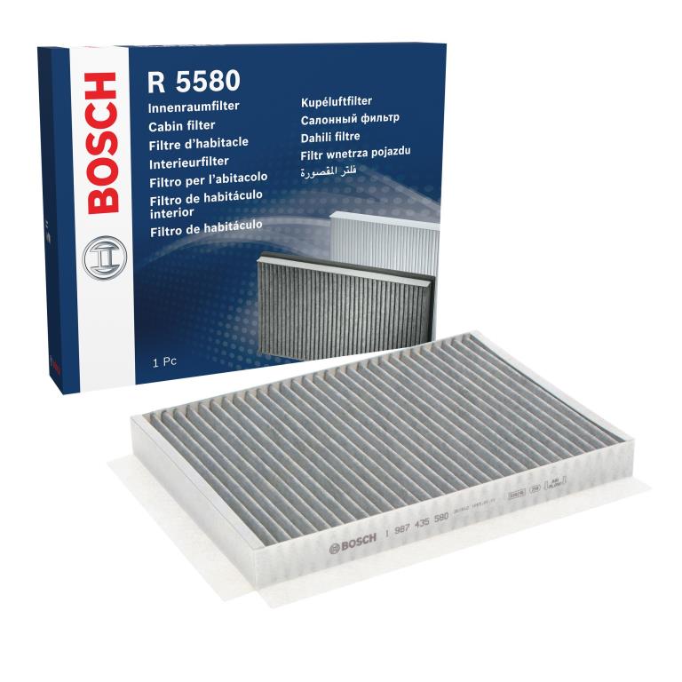 Filtre d'habitacle (Filtre à pollen) BOSCH R5580 - ref. 1 987 435 580