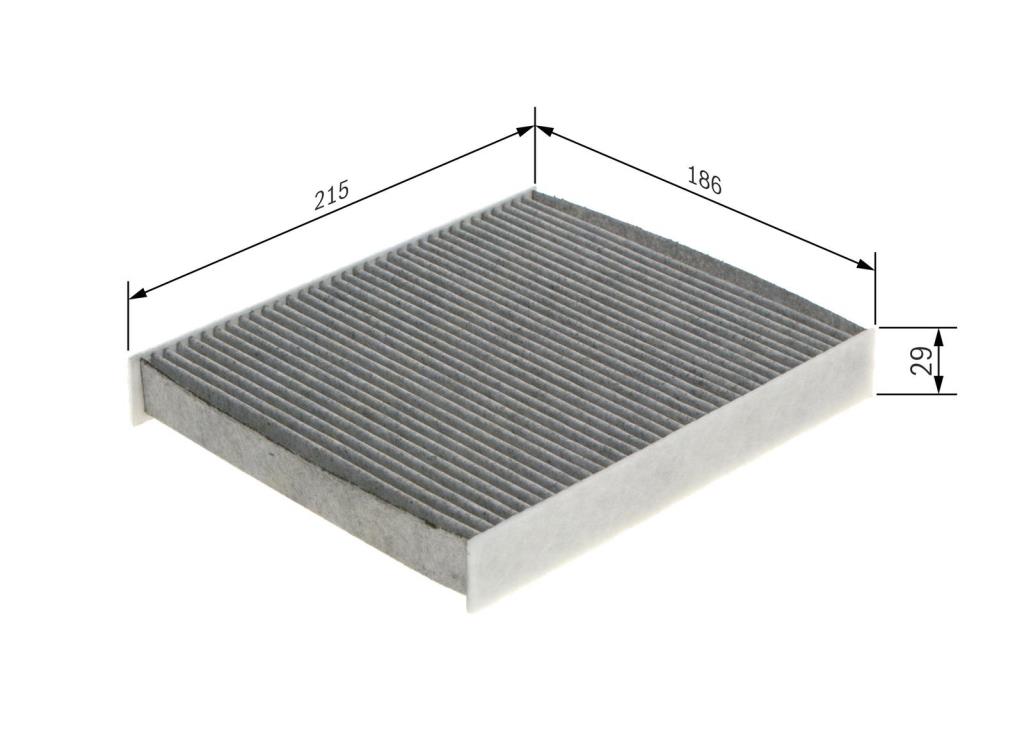 Filtro de habitáculo BOSCH R5590 - ref. 1 987 435 590