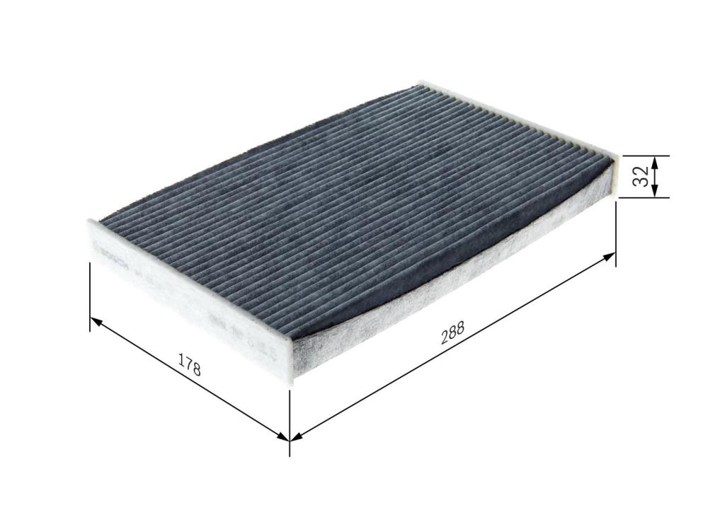 Filtre d'habitacle (Filtre à pollen) BOSCH R5591 - ref. 1 987 435 591
