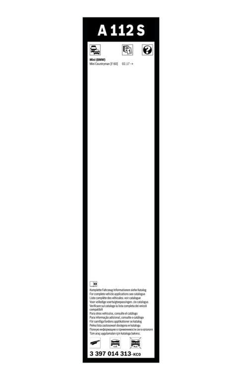 Balai d'essuie-glace (Essuie glace) BOSCH A 112 S - ref. 3 397 014 313