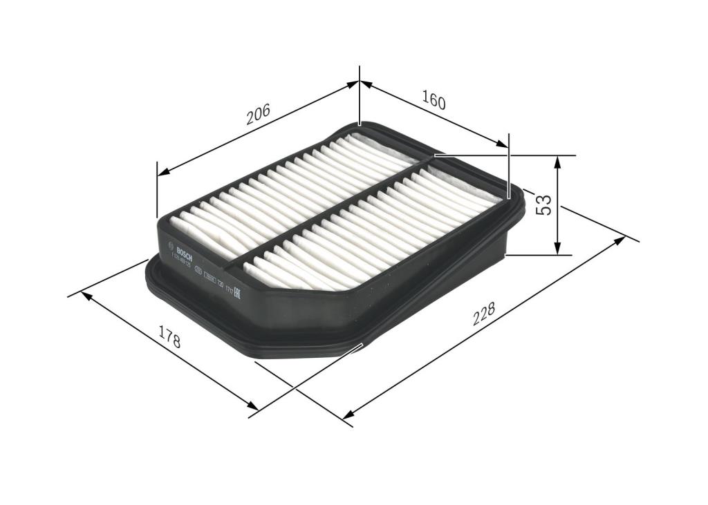 Filtre à air BOSCH ref. F 026 400 125