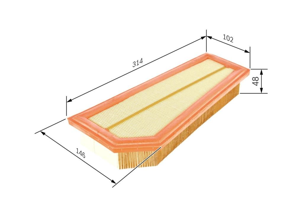 Filtre à air BOSCH ref. F 026 400 134