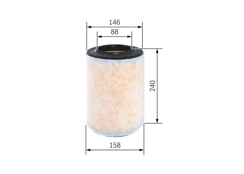 Filtre à air BOSCH ref. F 026 400 298