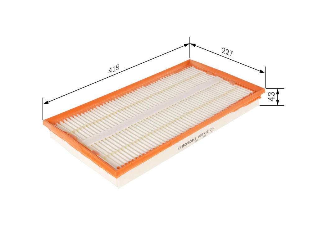 Filtre à air BOSCH ref. F 026 400 312