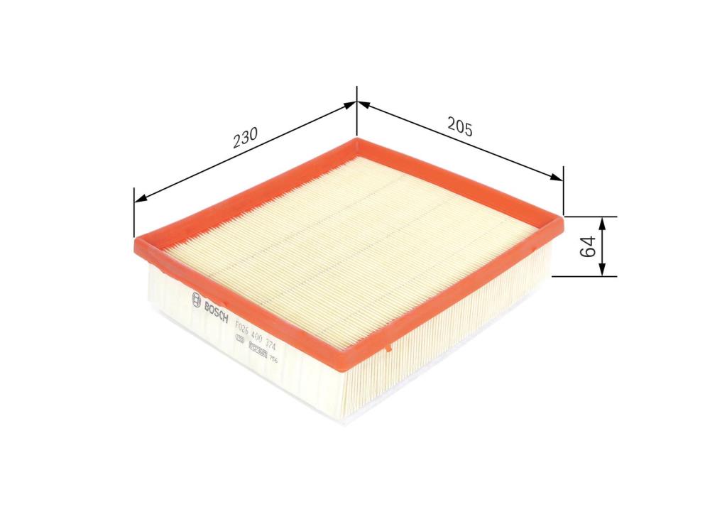 Filtre à air BOSCH ref. F 026 400 374