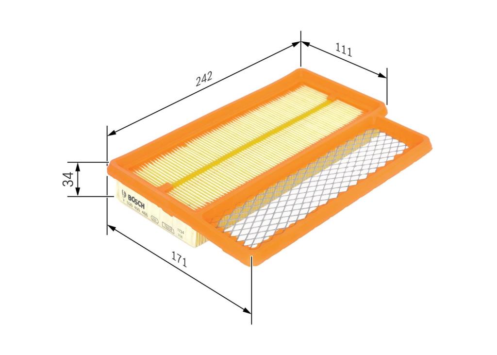 Filtre à air BOSCH ref. F 026 400 466