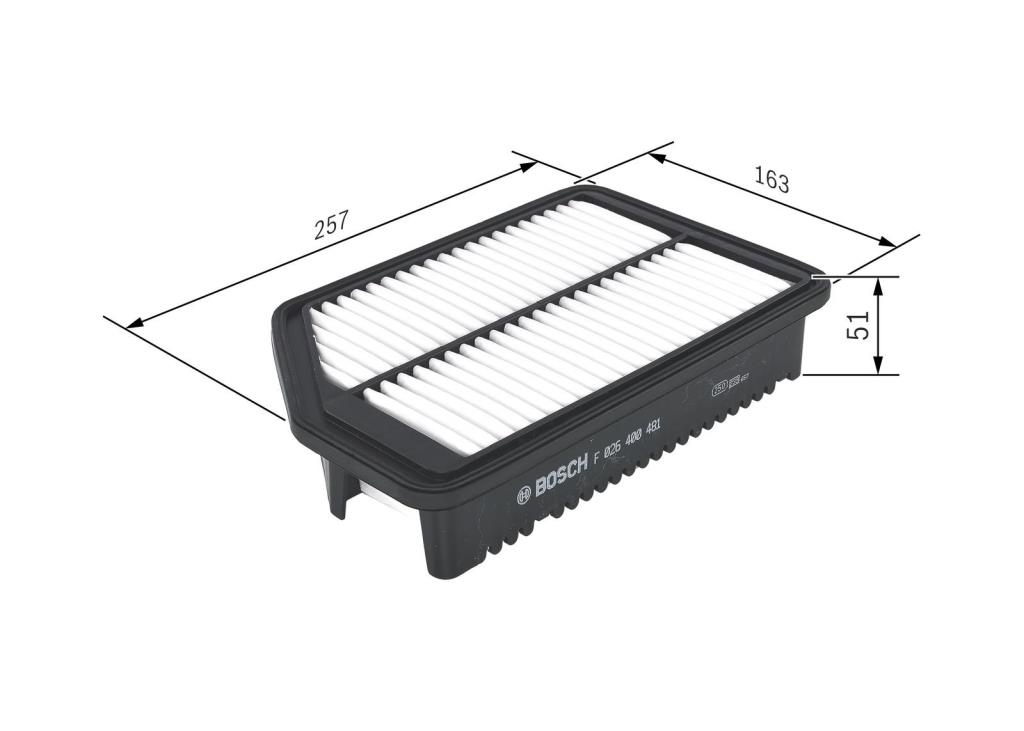 Filtre à air BOSCH ref. F 026 400 481