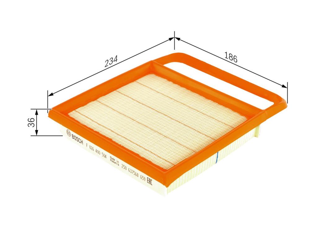 Filtre à air BOSCH ref. F 026 400 504