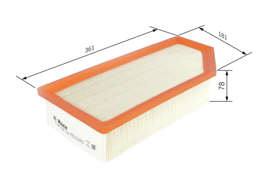 Filtre à air BOSCH ref. F 026 400 520