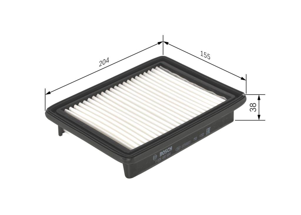 Filtre à air BOSCH ref. F 026 400 584