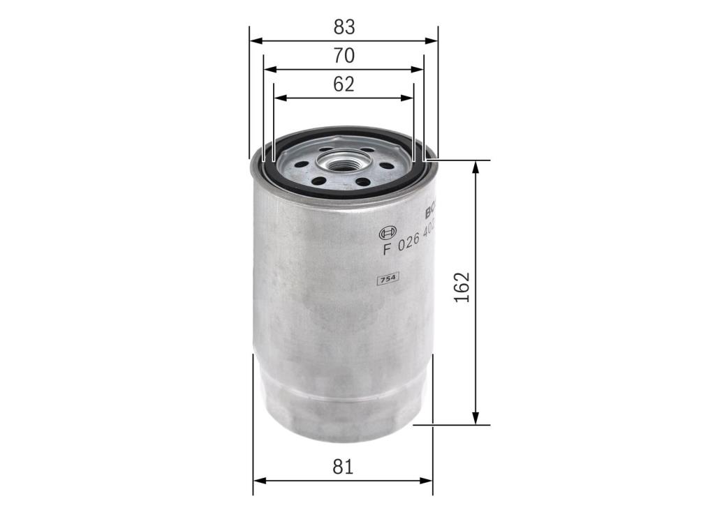 Filtre à carburant (Filtre à gasoil) BOSCH F 026 402 002
