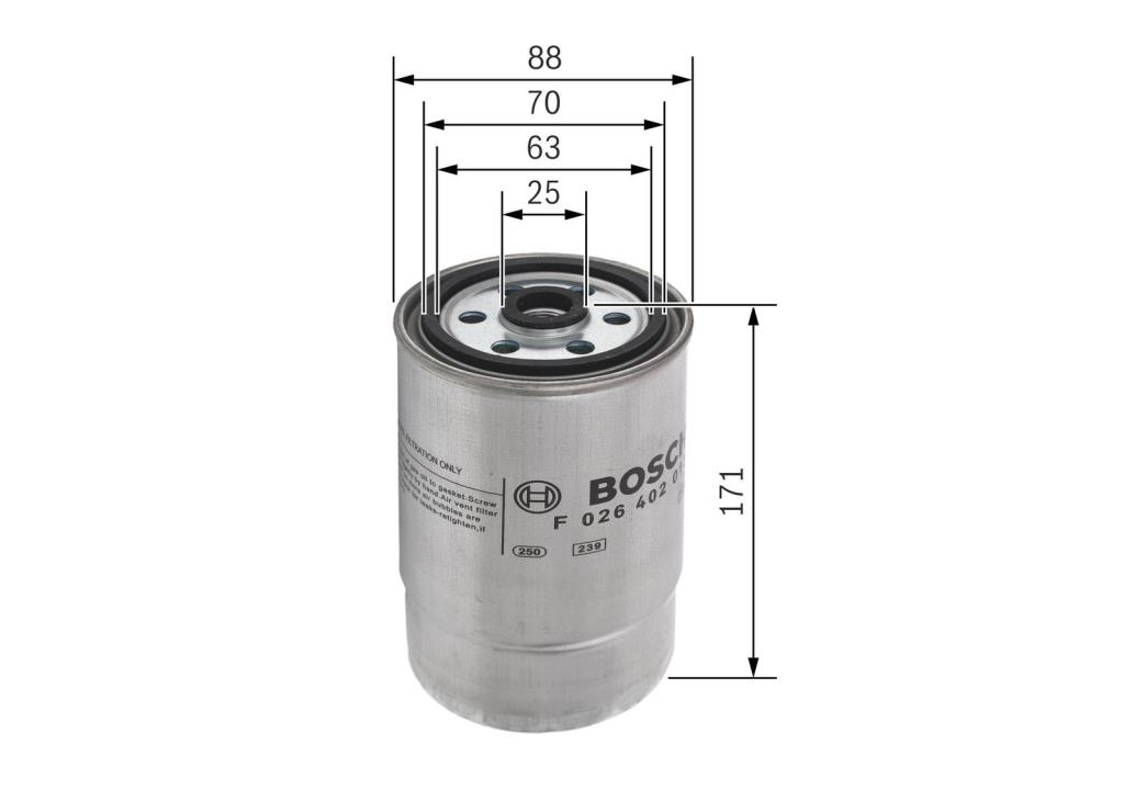 Filtre à carburant (Filtre à gasoil) BOSCH F 026 402 013