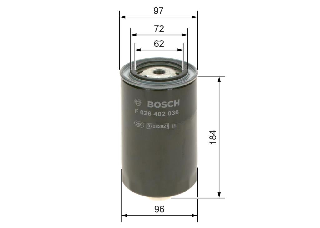 Filtre à carburant (Filtre à gasoil) BOSCH F 026 402 036