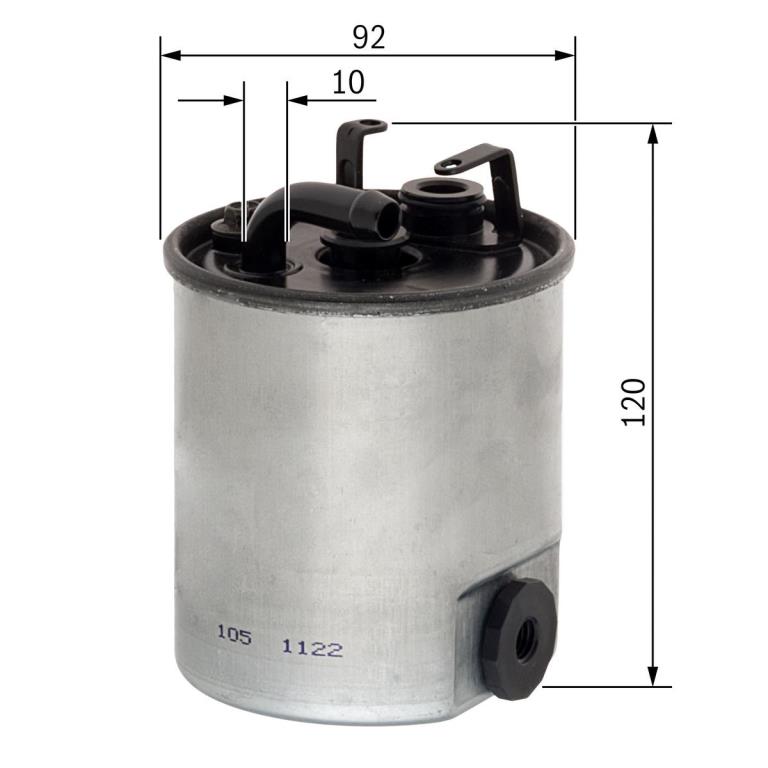Filtre à carburant (Filtre à gasoil) BOSCH F 026 402 044