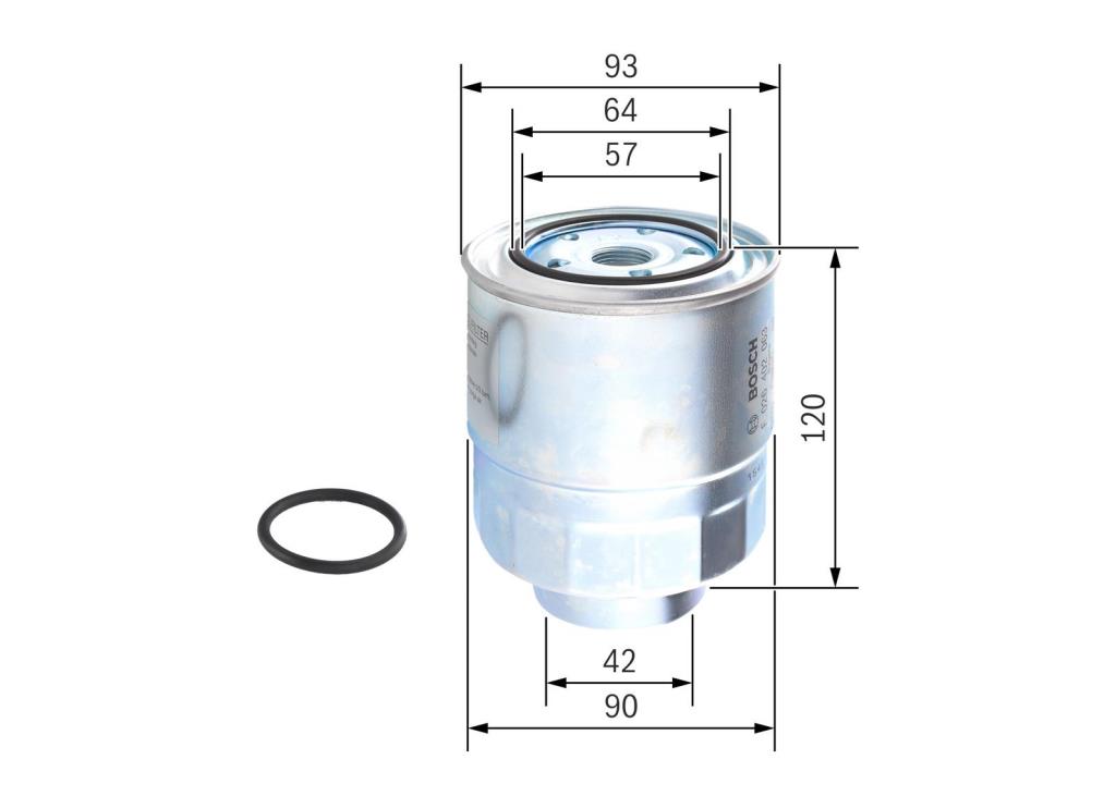 Filtre à carburant (Filtre à gasoil) BOSCH ref. F 026 402 063