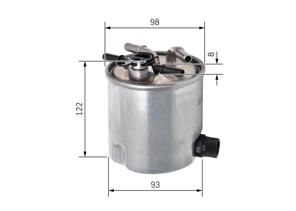 Filtre à carburant (Filtre à gasoil) BOSCH ref. F 026 402 072