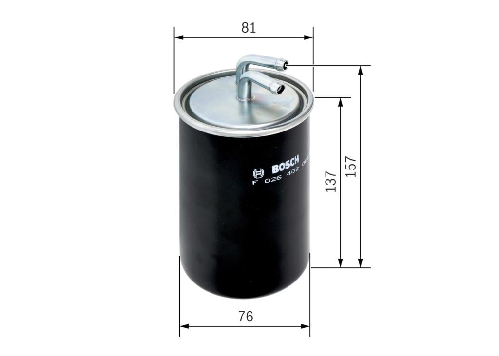 Filtre à carburant (Filtre à gasoil) BOSCH ref. F 026 402 086