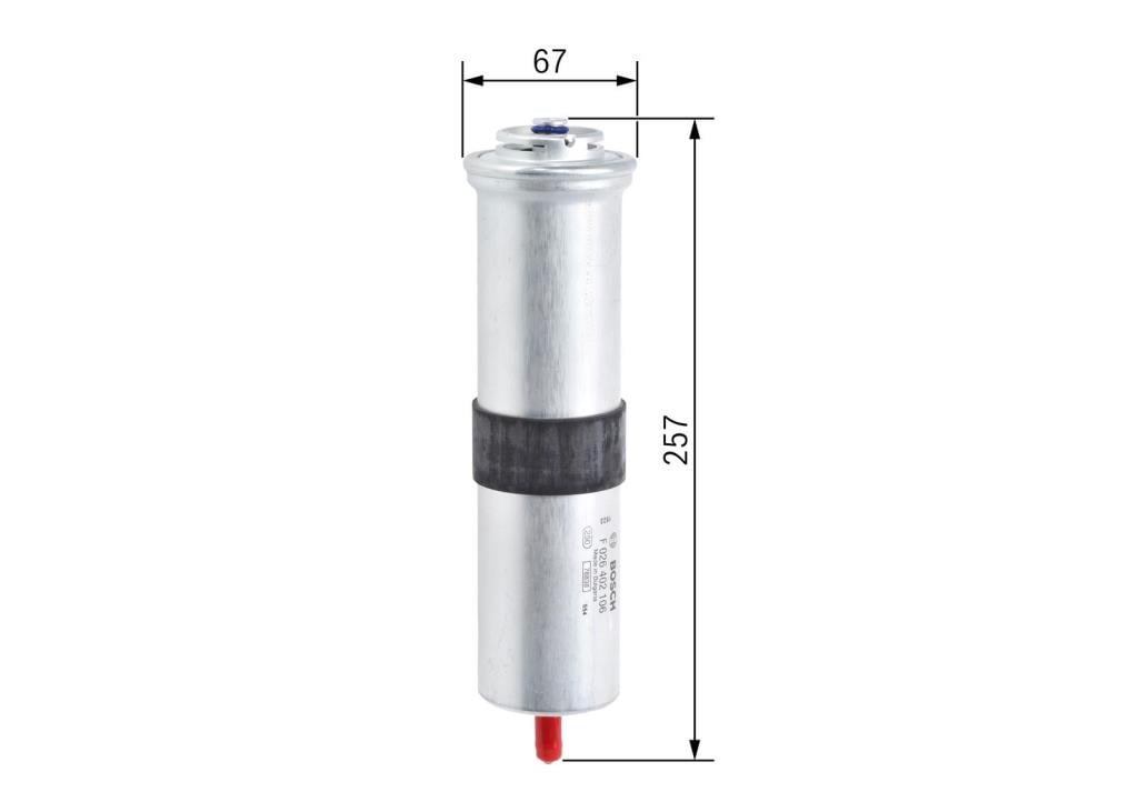 Filtre à carburant (Filtre à gasoil) BOSCH ref. F 026 402 106