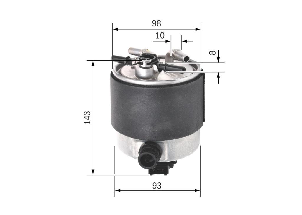 Filtre à carburant (Filtre à gasoil) BOSCH ref. F 026 402 126