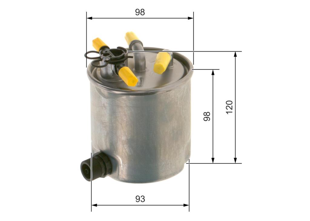 Filtre à carburant (Filtre à gasoil) BOSCH ref. F 026 402 182