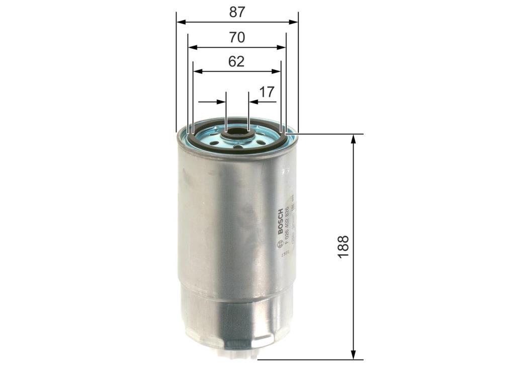 Filtre à carburant (Filtre à gasoil) BOSCH ref. F 026 402 826