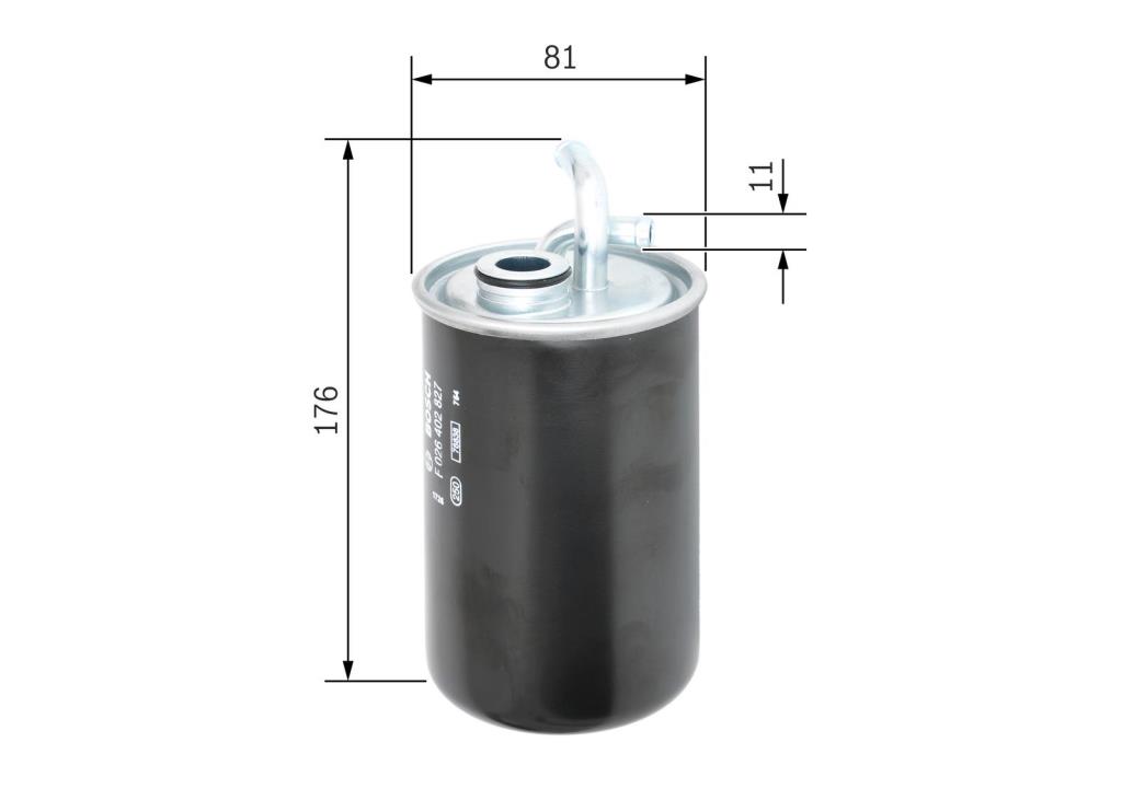Filtre à carburant (Filtre à gasoil) BOSCH ref. F 026 402 827