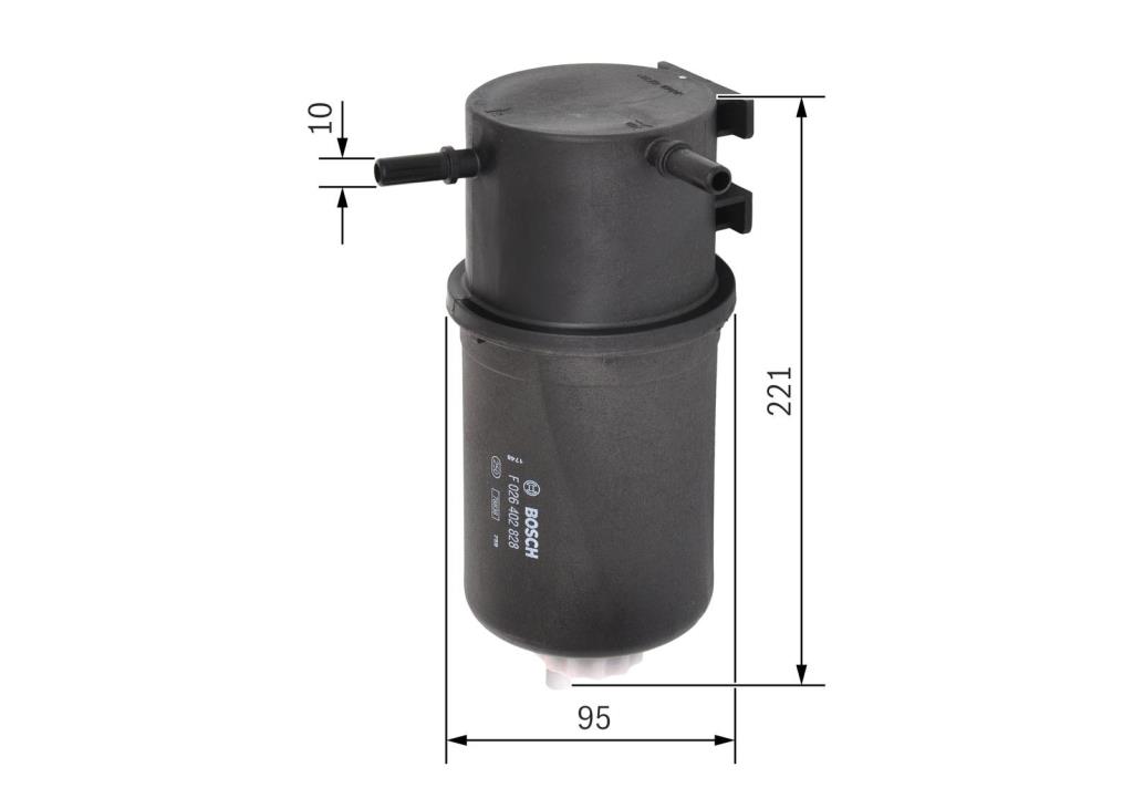 Filtre à carburant (Filtre à gasoil) BOSCH ref. F 026 402 828