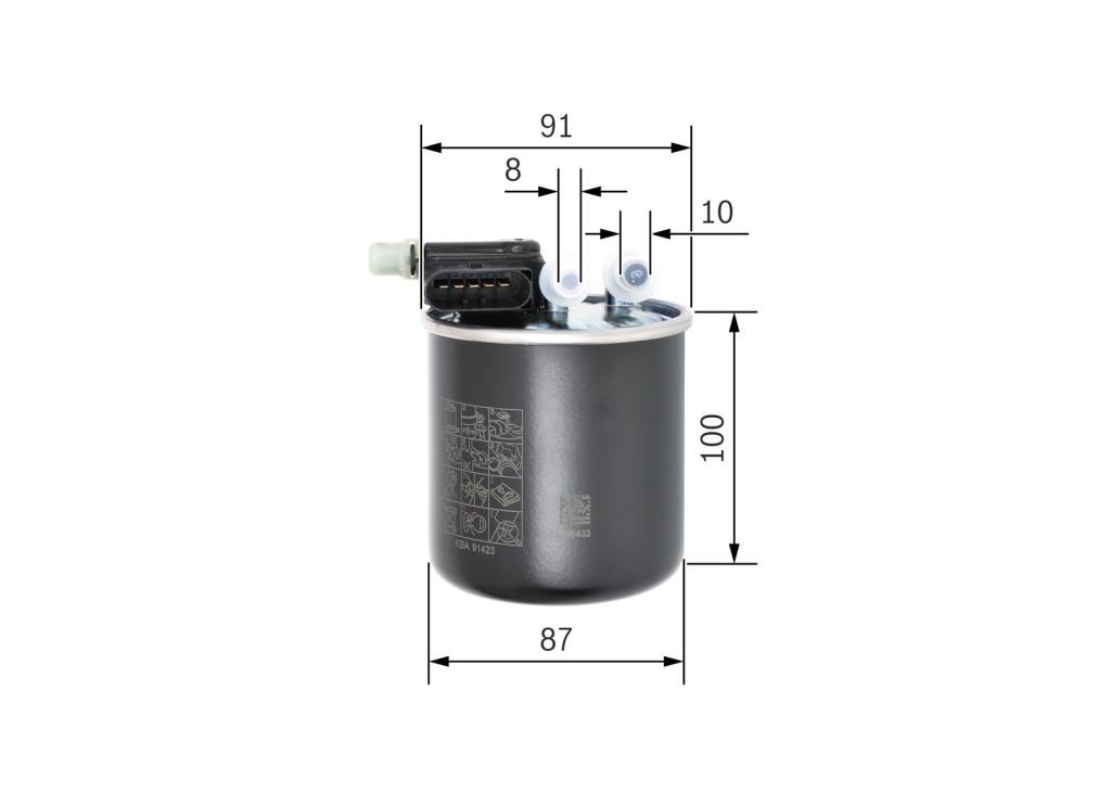 Filtre à carburant (Filtre à gasoil) BOSCH ref. F 026 402 836