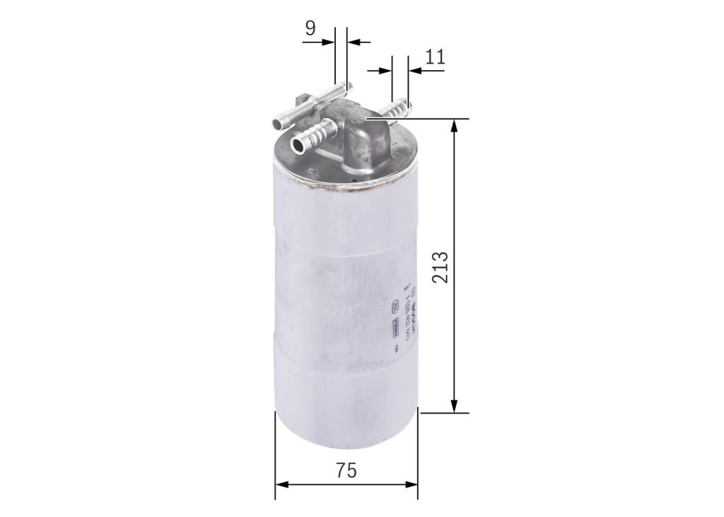 Filtre à carburant (Filtre à gasoil) BOSCH ref. F 026 402 845