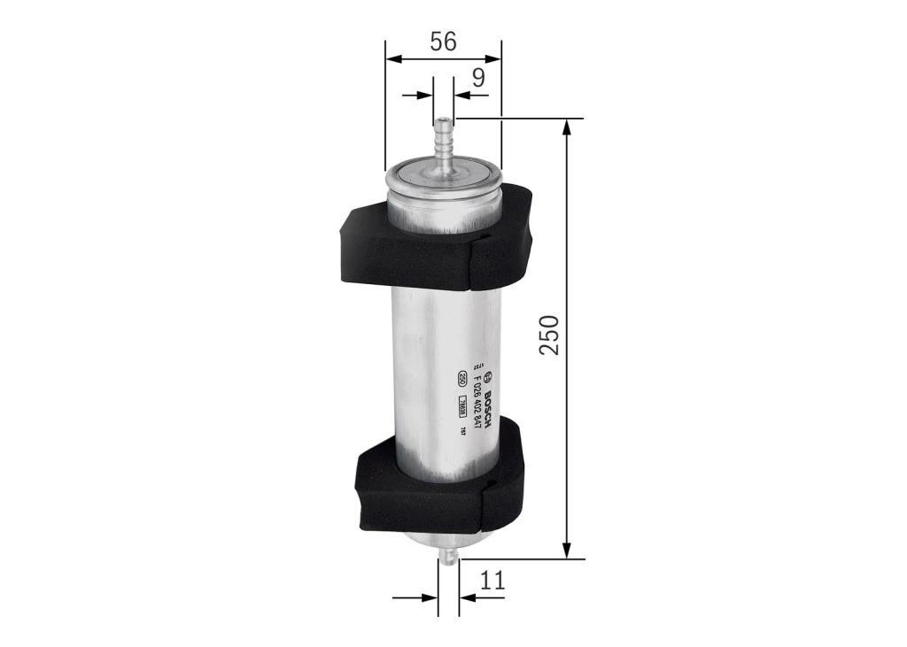 Filtre à carburant (Filtre à gasoil) BOSCH ref. F 026 402 847