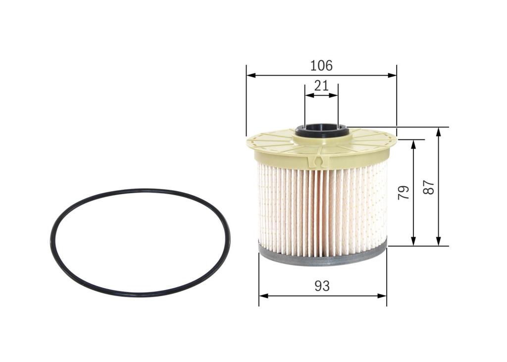 Filtre à carburant (Filtre à gasoil) BOSCH ref. F 026 402 861