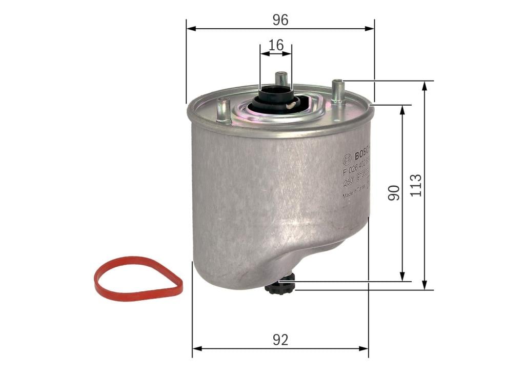 Filtre à carburant (Filtre à gasoil) BOSCH ref. F 026 402 864
