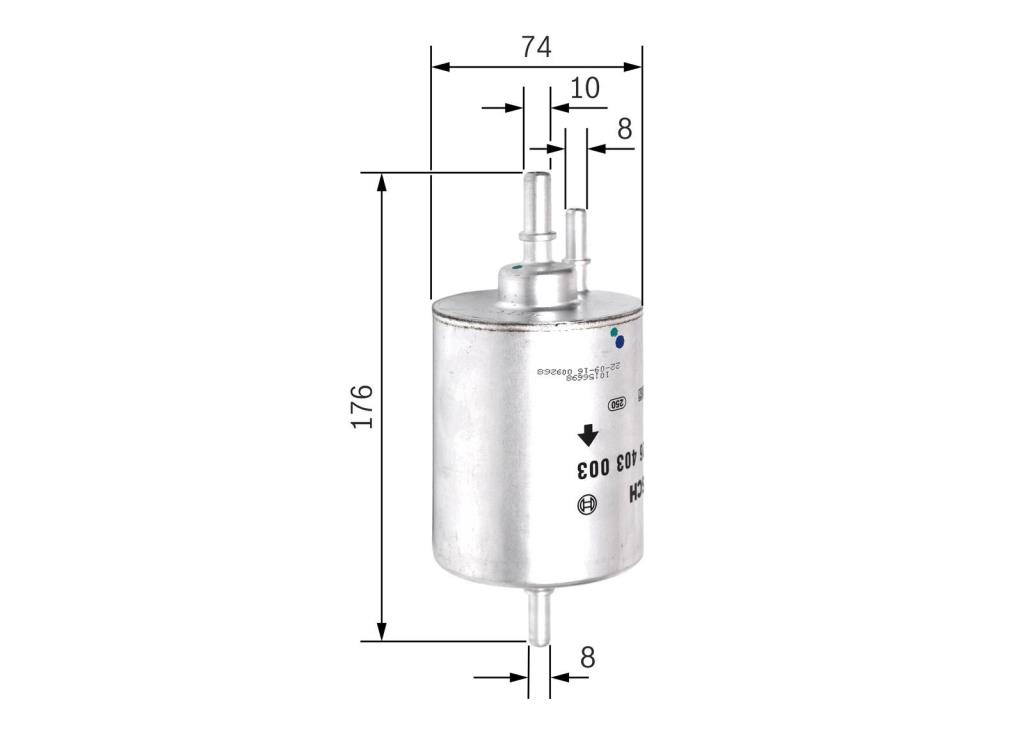 Filtre à carburant (Filtre à gasoil) BOSCH F 026 403 003