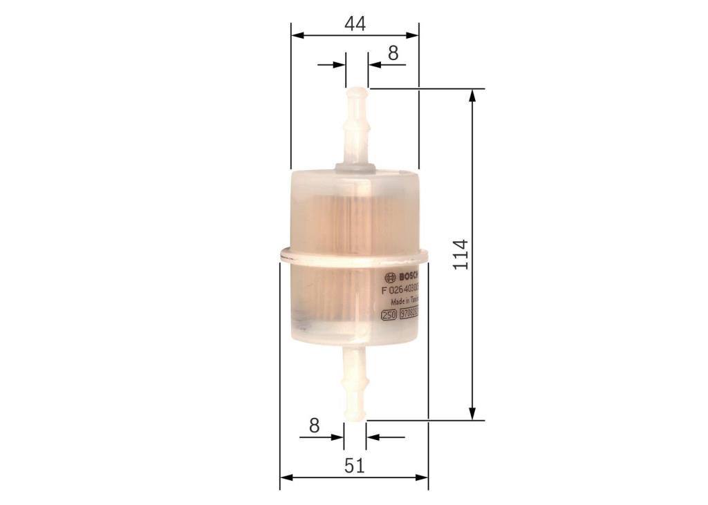Filtre à carburant (Filtre à gasoil) BOSCH ref. F 026 403 005