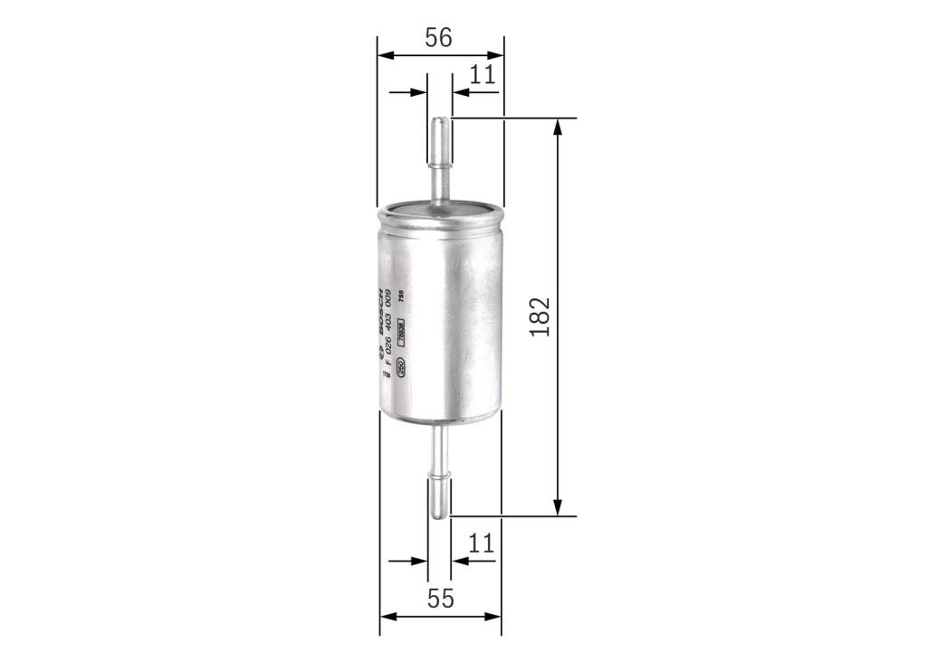 Filtre à carburant (Filtre à gasoil) BOSCH F 026 403 009