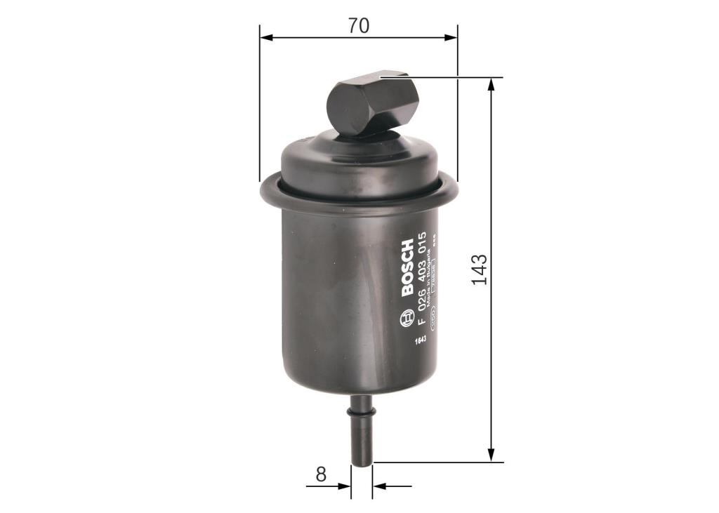 Filtre à carburant (Filtre à gasoil) BOSCH ref. F 026 403 015