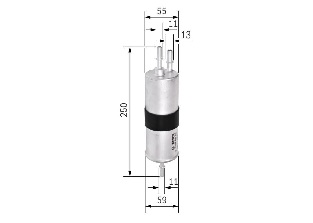Filtre à carburant (Filtre à gasoil) BOSCH ref. F 026 403 754
