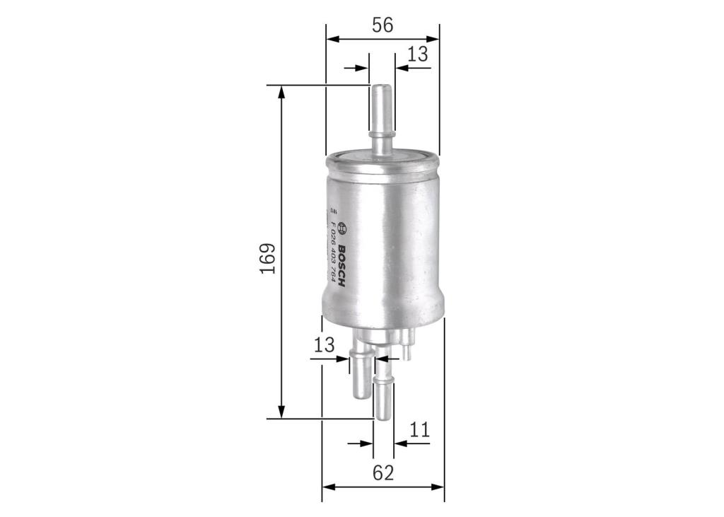 Filtre à carburant (Filtre à gasoil) BOSCH F 026 403 764
