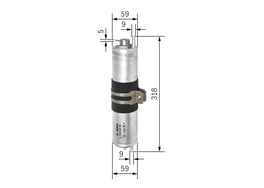 Filtre à carburant (Filtre à gasoil) BOSCH F 026 403 766