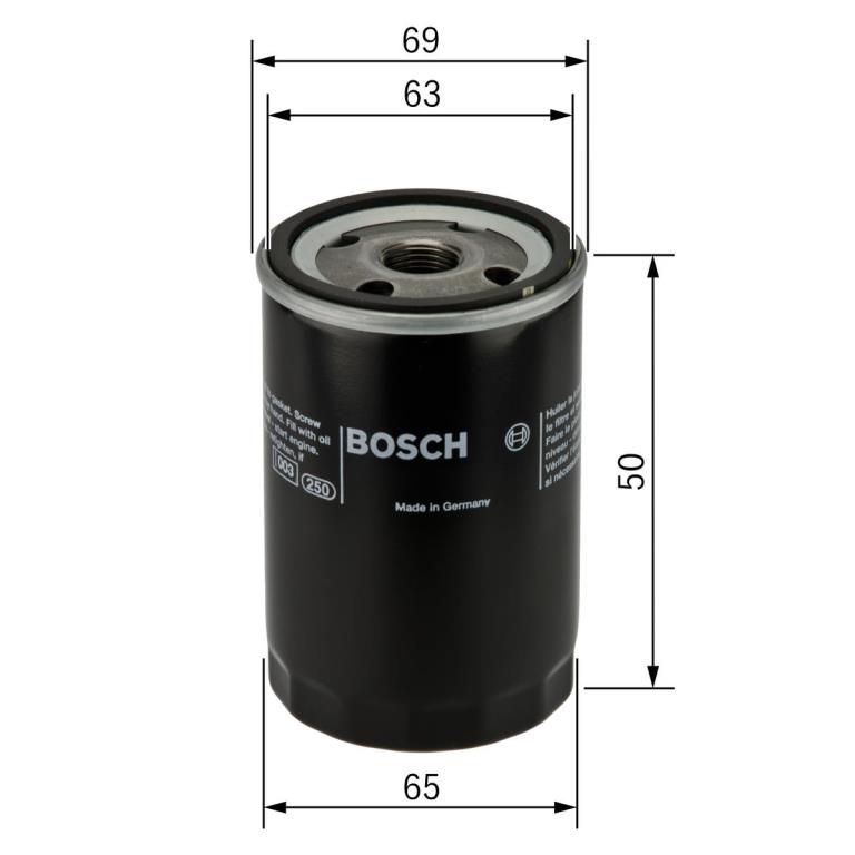 Filtre à huile BOSCH ref. F 026 407 089