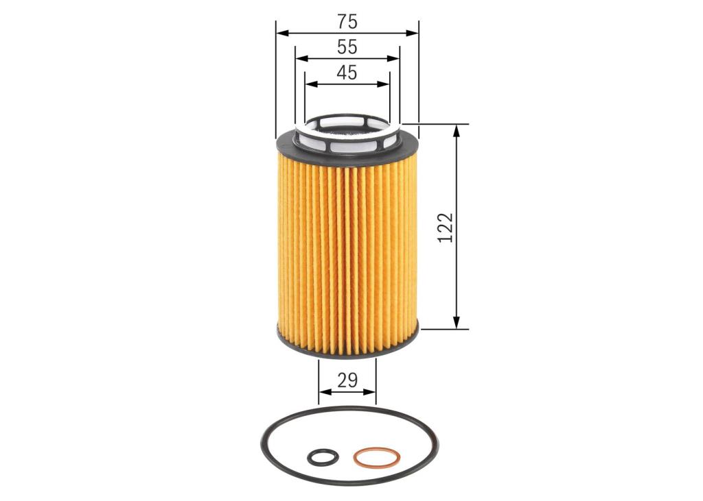 Filtro de óleo BOSCH ref. F 026 407 158